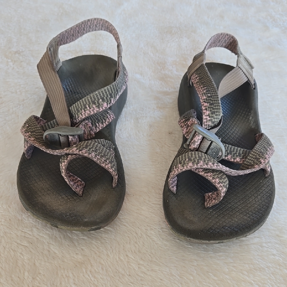 Chaco Women's Sandals - Tan, Green and Gray